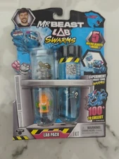 2024 NEW MR BEAST LAB SWARMS 5 Micro Beasts Lab Pack 1" Figures (Blue)