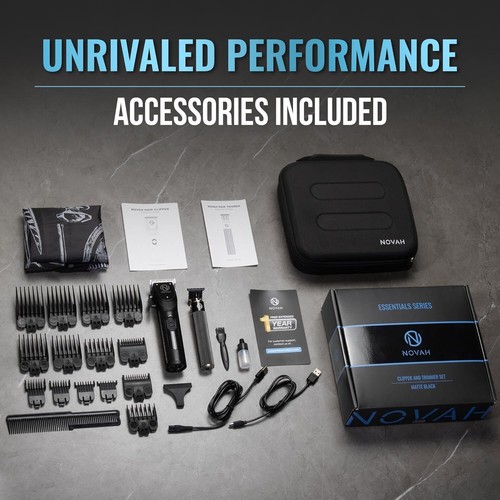 Novah Professional Hair Clippers for Men Professional Barber Clippers and Tri. - Picture 7 of 7