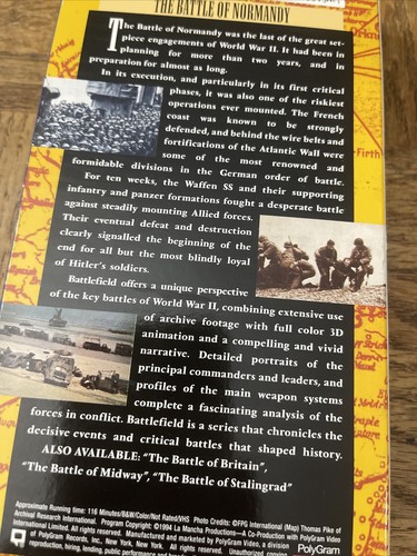 Battlefield Battle Of Normandy VHS - Picture 4 of 5