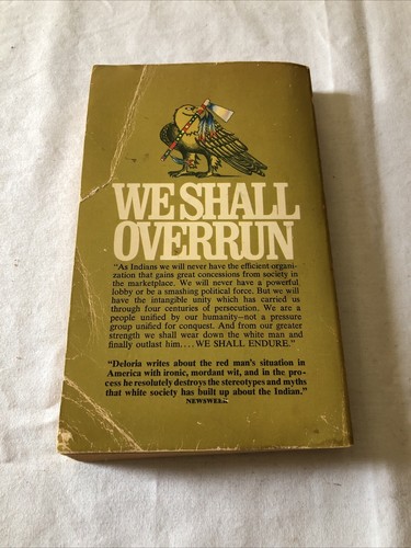 Custer Died For Your Sins: An Indian Manifesto By Vine Deloria Jr. - PB 1970 - Picture 2 of 3