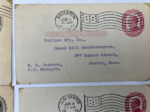 18 Vordrucke Ansichtskarten 1898-1913-1920 verschiedene Geschäfte - Bild 12 von 15