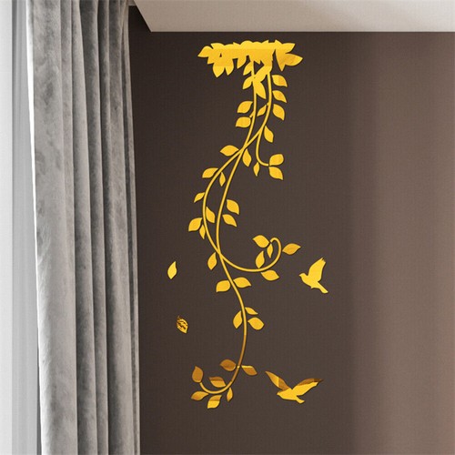 Pegatina de pared extraíble de acrílico mural con espejo 3D decoración de habitación del hogar - Imagen 6 de 20