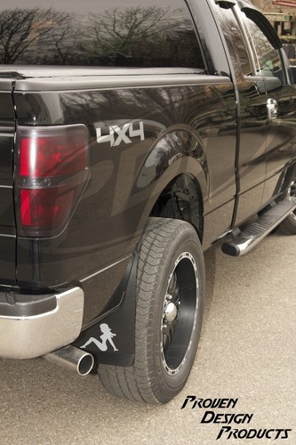 DODGE RAM 2500 SLT Truck Flap Splash Guards, Mud Guards_TRUCKER GIRL_WHITE_DODGE - Picture 3 of 4