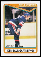 1990-91 O-Pee-Chee Ken Baumgartner #414 RC Rookie New York Islanders