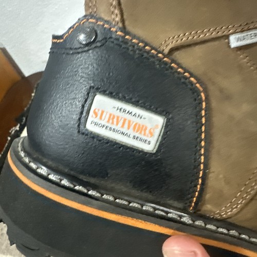 HERMAN SURVIVORS PROFESSIONAL DOZIER WASSERDICHT STAHLKAPPE ARBEITSSTIEFEL - Größe 12 - Bild 10 von 15