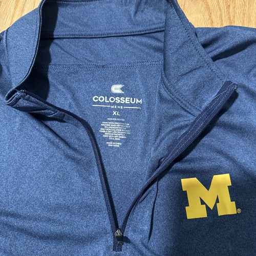 Michigan Wolverines Long Sleeve 1/4 Zip Jacket Size XL Colosseum Athletics NWT - Picture 5 of 12