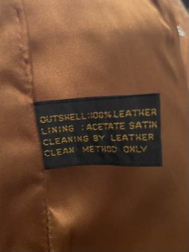 Vintage Miss Simone Of California Genuine Leather Women’s Jacket Sz 6 TAN - Picture 14 of 14