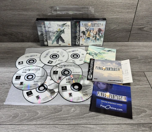 Final Fantasy VII 7 IX 9 NM💿! Bundle Lot Complete CIB PlayStation 1 Black Label