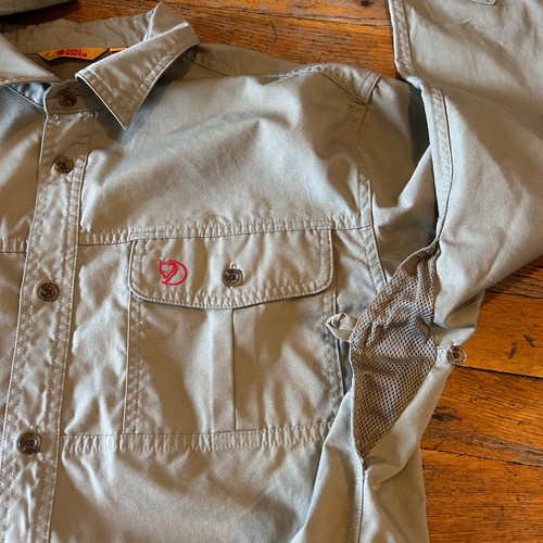 FJALLRAVEN ~ Men's Sz L Regular Fit ~ Keb Shirt ~ G-1000 ~ Trekking Hiking ~ EUC - Picture 11 of 23