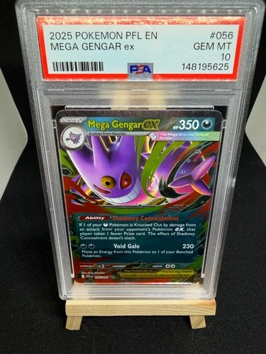 Pokemon TCG Mega Gengar EX 056/094 Phantasmal Flames PSA 10
