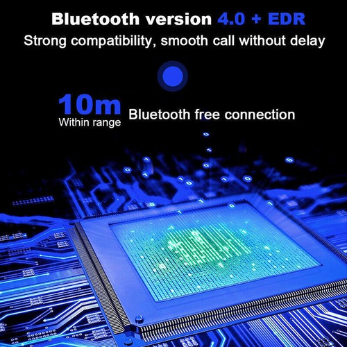 Bluetooth 4.1 Casco Auriculares Altavoz Auriculares para Motocicleta Moto Intercomunicador - Imagen 2 de 8
