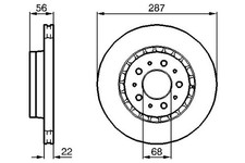 For BOSCH UK�ADY HAMULCOWE 0 986 478 388 BRAKE DISC