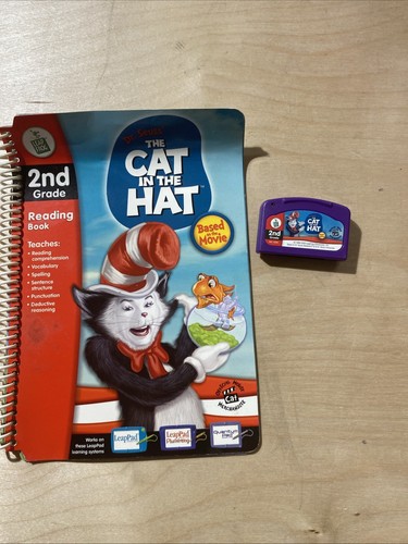 LeapFrog Leap Book & Cartridge The Cat in the Hat Vocabulary Reading MZ - Picture 7 of 10