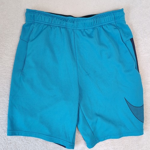 Nike Pro Trainer Dri Fit blau Mesh Kordelzug Sportshorts Herren M 29x8" - Bild 2 von 7