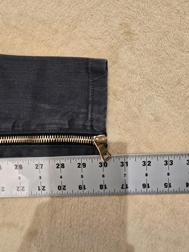 Balmain Skinny Moto Jeans Gray Made In France 30x30 - Picture 13 of 14