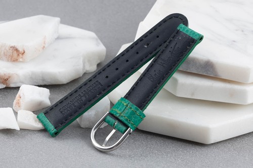 Alain Silberstein Lederarmband Armband 18mm grün mit Dornschließe - Bild 2 von 2