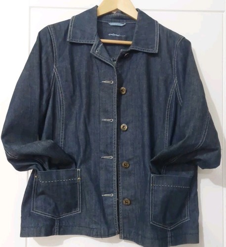 Dash Jeans Blue Jacket Long Sleeve Size Uk 14 - Picture 4 of 7