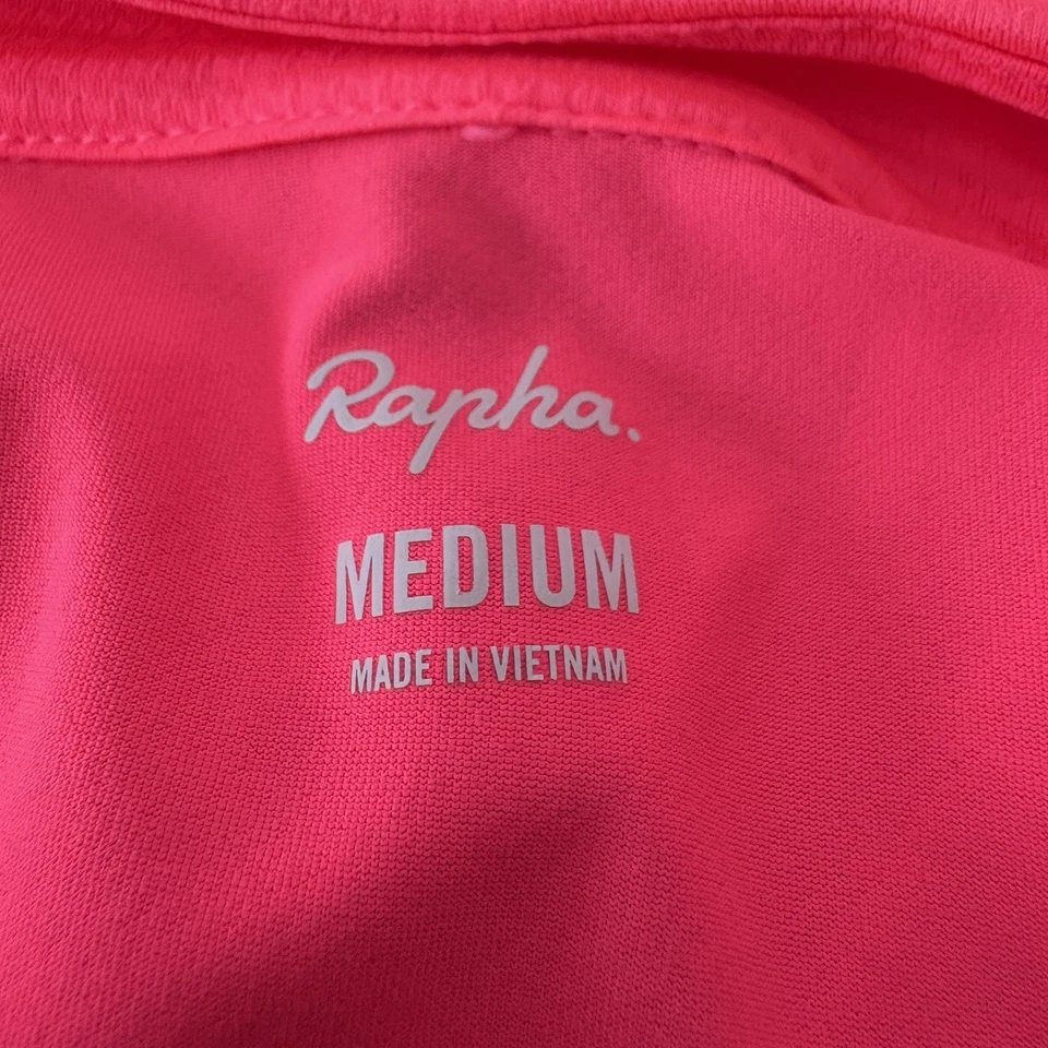 Rapha Cycling Jersey Mens Size Medium Pink Short Sleeve Performance Aero - Image 4 of 4