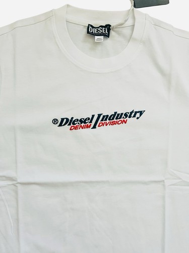 Diesel T-Diegor T-Shirt New Industries Bright White $80 Size M - Picture 2 of 4