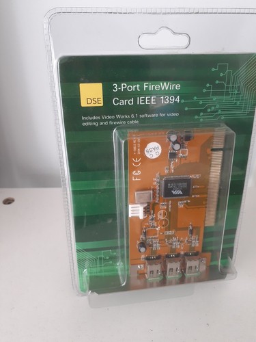 Dick Smith 3 Port IEEE 1394 Firewire Card PCI Firewire Adapter IEEE 1394 PCI5392 - Picture 2 of 6