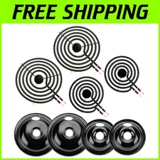 Drip Pan & Burner Set for Frigidaire & Kenmore Stoves