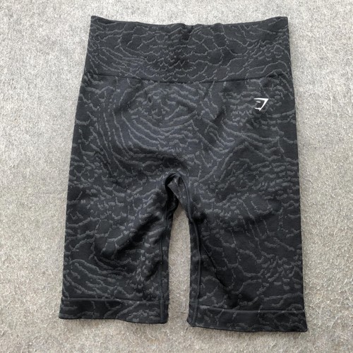 Gymshark Biker Shorts Damen Medium schwarz grau Adapt Animal nahtlos hoher Bund - Bild 1 von 13
