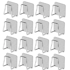 16Pcs Adhesive Sponge Holder Sink Caddy for Kitchen Accessories Stainless Steel