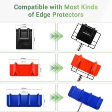 8-foot edge protector extension handle, V-shaped edge corner protector..