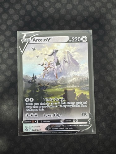 Pokémon TCG Arceus v SWSH Black Star Promo Holo Card SWSH204 Near Mint - Picture 1 of 2