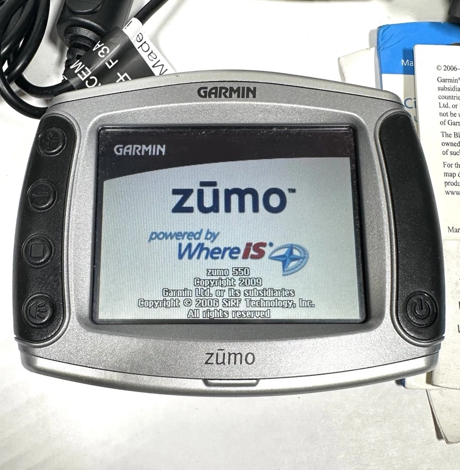 Garmin Zumo 550 Motorcycle GPS with Bluetooth & Accessories - Image 2 of 4