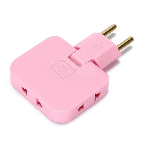 EU Plug 1 3 Extension Electrical Socket 180° Rotating AC Adapter Socket* - Afbeelding 11 van 15