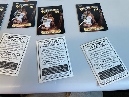 Lot of 50+ WWF Coliseum Video Cards Wrestlemania Hulk Hogan Macho Man Andre rare - Picture 8 of 11