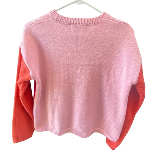 Adyson Parker Spring Floral Embroidered Color Block Girls Sweater Size 14/Large - Picture 2 of 6