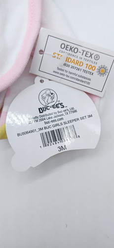 Buc-ee's Baby Pink Floral Always Smiling Pink White Snap Up 3M Sleeper Bodysuit - Bild 14 von 15