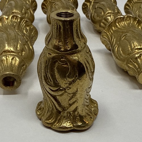 Set Of 8 Antique Vintage Cast Brass Candle Holder Cups Chandelier Sconce Parts - Picture 7 of 19