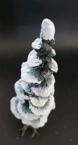 Dept 56 North Pole Village Pine Tree  Pinecones Snowy & Box 10.5 Inches Holiday  - Picture 4 of 11