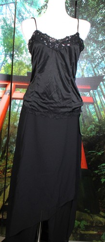 COCKTAIL PALAZZO SEQUIN PANT SUIT SEPARATE BLACK LARGE NWT - Picture 8 of 8