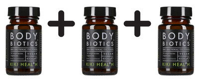 3 x KIKI Health Body Biotics, 400mg - 30 vcaps (555,44 EUR/kg)