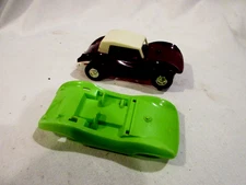 Eldon Purple Dune Buggy 1/32 Scale Slot Car w/Lime Green Body
