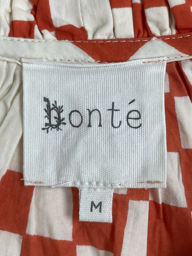 Bonte Clove Top Round Neck Top Small Frill Neckline Poppy Red Size Medium - Picture 5 of 10