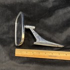 Vintage 1960s Chrome Sporty Car  Side View Mirror 5” Base 4.5” Freeship!