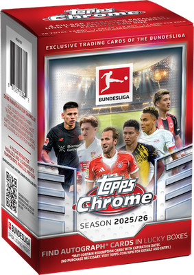 2025/26 TOPPS CHROME BUNDESLIGA VALUE BLASTER BOX Soccer Brand New