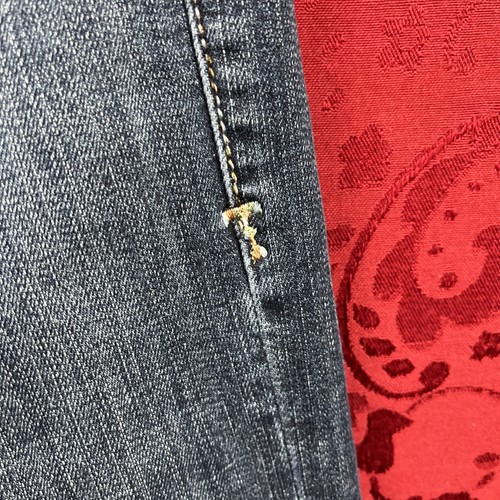 Cowgirl Tuff Co Denim Schlagjeans Damen 25x35" Cowgirl dunkle Waschung Barb Drahtstich - Bild 9 von 15