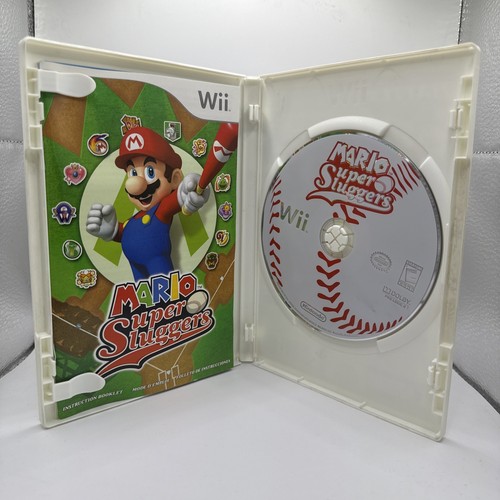 Mario Super Sluggers (Nintendo Wii, 2008) Complete In Box CIB