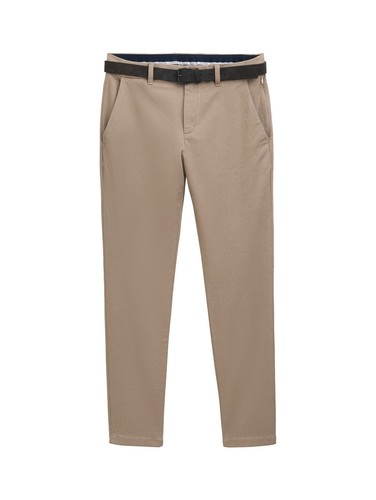 TOM TAILOR Hombre Pantalones Chinos Viajero - Slim Fit Gris Azul W29-W38 - Imagen 14 de 14