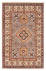 Vintage Geometric Area Rug 2'7" x 4'1" Traditional Hand-Knotted Wool Carpet
