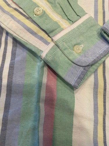 RALPH LAUREN Boys Size 7 Multicolor Striped Button Down Dress Shirt Long Sleeve - Picture 6 of 6