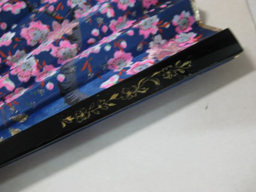 F134 VINTAGE ABANICO CON DECORACION ORIENTAL-PABELLON JAPON EXPO 92 SEVILLA - Foto 4 di 8