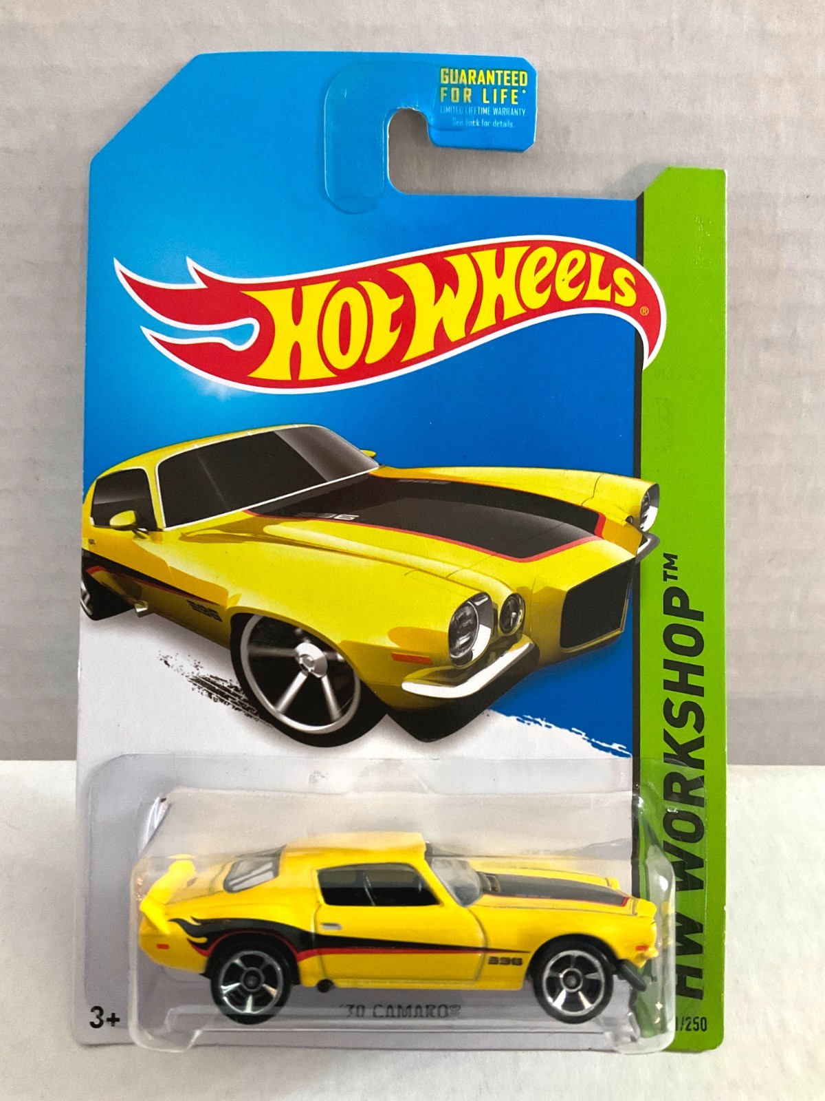 Hot Wheels 1970 CAMARO - 2014 #231 Muscle Mania - Yellow Color Variation