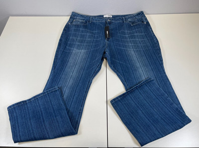 NWT Fashion Nova Struck A Chord Stretch Flare Jeans Medium Wash Plus Sz 22